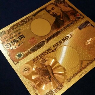 1枚✨金運UP✨k24 純金箔8億円札✨シャネルやヴィトンのお財布に(財布)