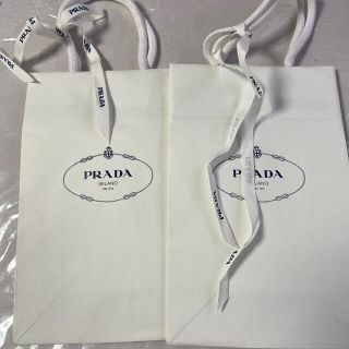 プラダ(PRADA)のプラダ ショップ袋(リボン付)2枚(ショップ袋)