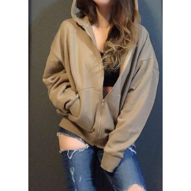 GYDA(ジェイダ)の【GYDA】BLAHBLAH ZIP UP スウェットパーカー レディースのトップス(パーカー)の商品写真