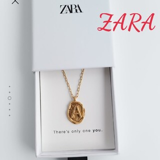 ザラ(ZARA)の新品未使用 ZARA ザラ アルファベットネックレス A(ネックレス)