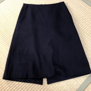 ジルサンダー(Jil Sander)のJIL SANDER NAVY 36  冬ものスカート(ひざ丈スカート)