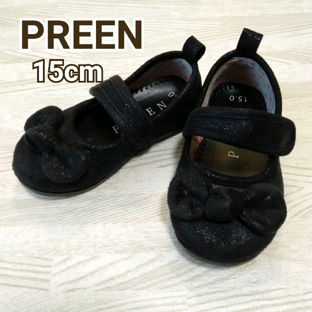 PREEN(プリーン)のPREEN　フォーマルシューズ　ブラック　女の子　15.0cm キッズ/ベビー/マタニティのキッズ靴/シューズ(15cm~)(フォーマルシューズ)の商品写真