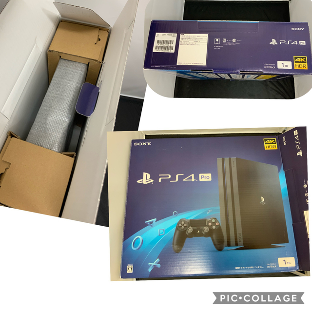 PlayStation4(プレイステーション4)のPS4 Pro ジェットブラック　1TB 本体　4K  HDR 美品 エンタメ/ホビーのゲームソフト/ゲーム機本体(家庭用ゲーム機本体)の商品写真