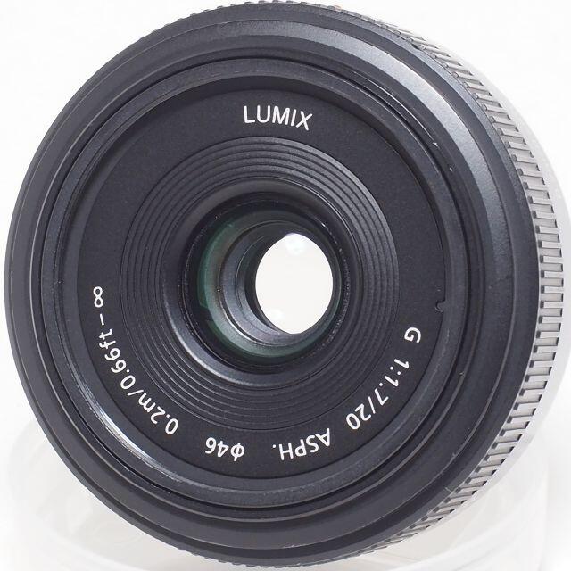 Panasonic(パナソニック)のパンケーキ単焦点★パナソニック LUMIX G 20mm F1.7 スマホ/家電/カメラのカメラ(レンズ(単焦点))の商品写真