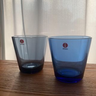 イッタラ(iittala)の1月のみ値下げ❣️カルティオ　ウルトラマリンブルーとレイン(グラス/カップ)