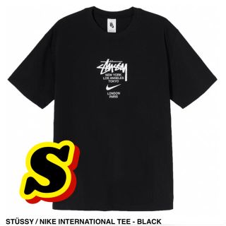 ナイキ(NIKE)のSTÜSSY / NIKE INTERNATIONAL TEE - BLACK(Tシャツ/カットソー(半袖/袖なし))