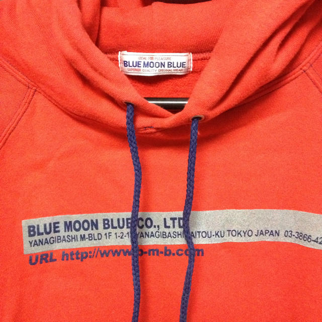 BLUE MOON BLUE(ブルームーンブルー)のBMB ✨美品フード付パーカー レディースのトップス(パーカー)の商品写真