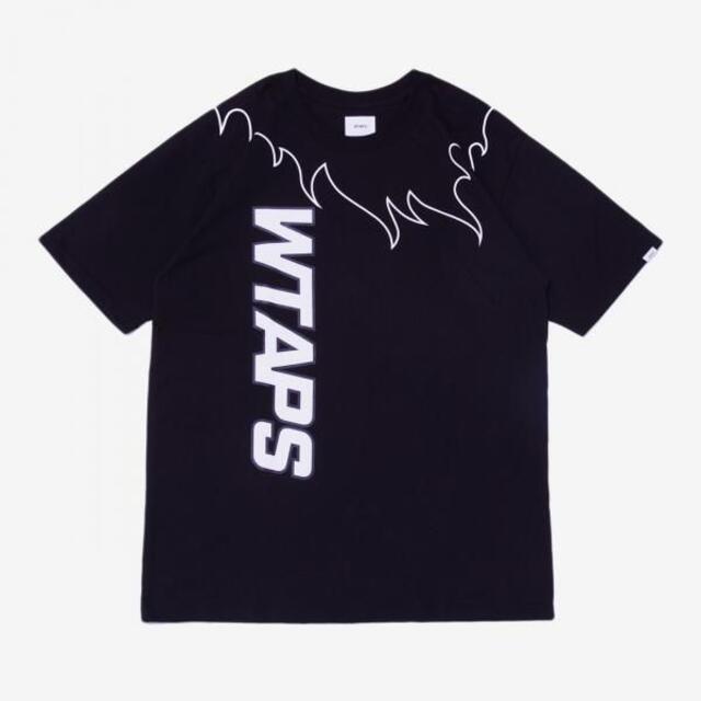 W)taps(ダブルタップス)の20SS WTAPS FLAMES Tシャツ BLACK Lサイズ メンズのトップス(Tシャツ/カットソー(半袖/袖なし))の商品写真