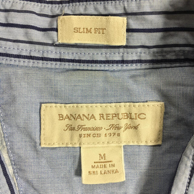 Banana Republic(バナナリパブリック)のBANANA REPUBLIC メンズ ワイシャツ ストライプシャツ メンズのトップス(シャツ)の商品写真