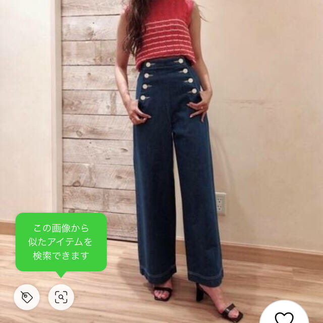 deicy me(デイシーミー)のデニムワイドパンツ レディースのパンツ(デニム/ジーンズ)の商品写真