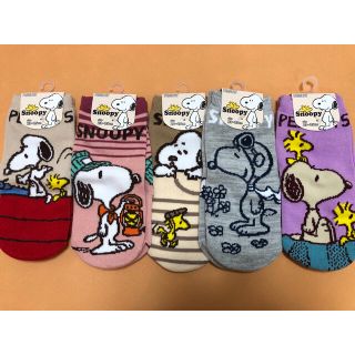 スヌーピー(SNOOPY)の新品　スヌーピー　レディース　靴下　23-25cm 5足セット(ソックス)