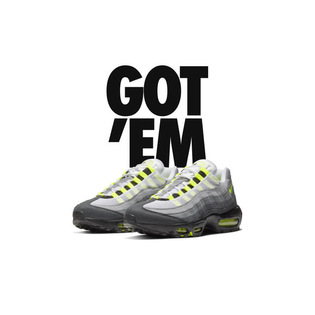 27.5cm NIKE AIR MAX 95 OG Neon Yellow