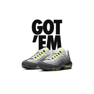 ナイキ(NIKE)の27.5cm NIKE AIR MAX 95 OG Neon Yellow(スニーカー)