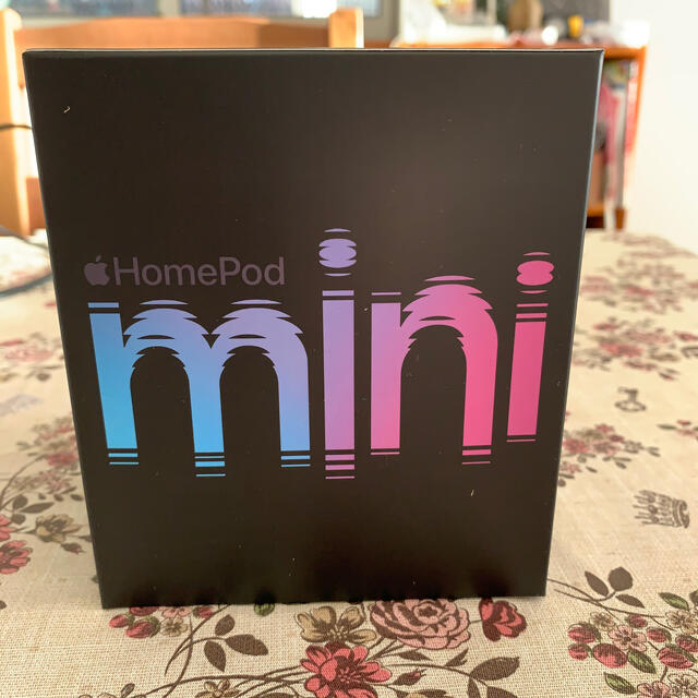 iPod(アイポッド)の【新古・超美品】Apple HOME Pod mini black 黒 スマホ/家電/カメラのオーディオ機器(スピーカー)の商品写真