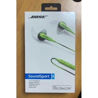 ボーズ(BOSE)の[新品国内正規品]Bose SoundSport for Apple グリーン(ヘッドフォン/イヤフォン)