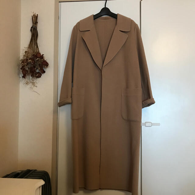 アダムエロペ リバーロングウールコート - ロングコート