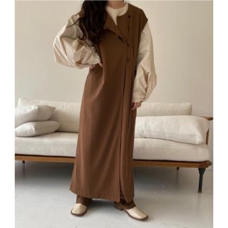 カスタネ(Kastane)のnaco様専用　original side button vest brown(ベスト/ジレ)