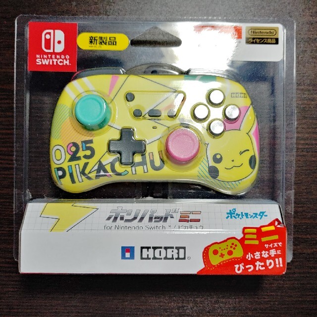 【新品】ホリパッド ミニ for Nintendo Switch ピカチュウ エンタメ/ホビーのゲームソフト/ゲーム機本体(その他)の商品写真