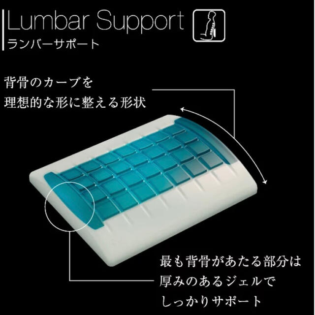 イタリア製 テクノジェルリビング Lumbar Support Ⅱ カバー