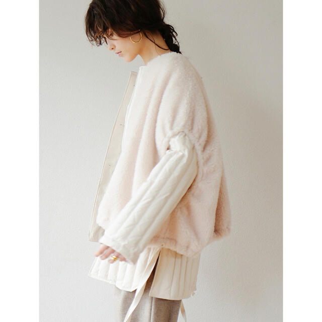 クラネ BOA VEST レイヤードダウンコート-