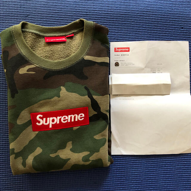 値下げ　supreme box logo crew neck 2015AW