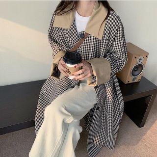 ザラ(ZARA)のチェックコート【在庫残り4点】(トレンチコート)