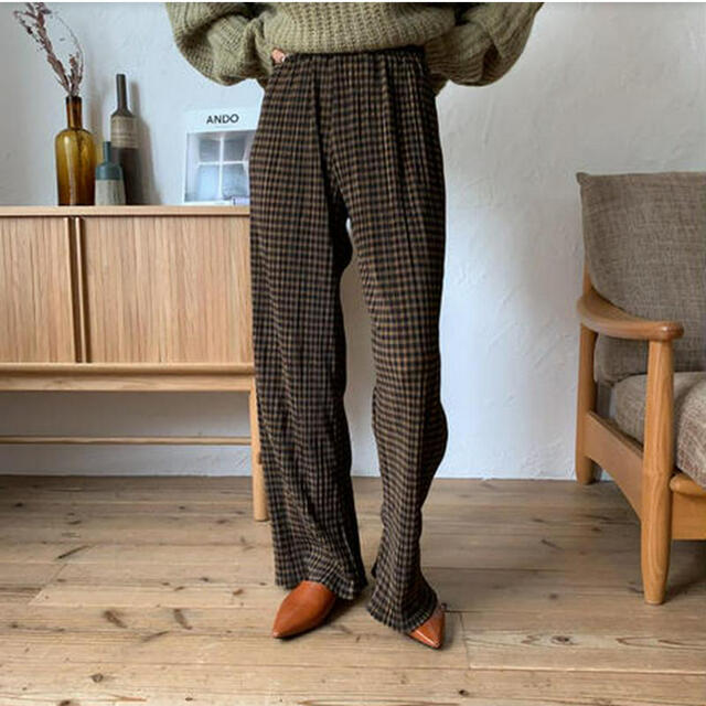 新品　NOKCHA  check rincl pants_np0270 レディースのパンツ(カジュアルパンツ)の商品写真