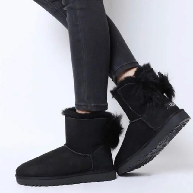 ugg boots fluff bow mini