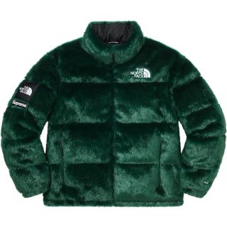 シュプリーム(Supreme)のL Supreme North Face Nuptse 緑 国内正規品(ダウンジャケット)