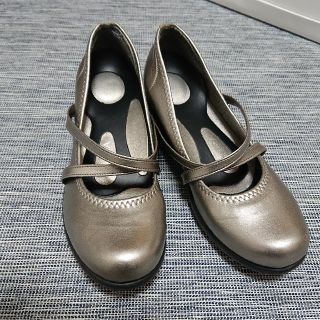 リゲッタ Re-getA 外反母趾 Mサイズ ウォーキングシューズ シルバー(ハイヒール/パンプス)