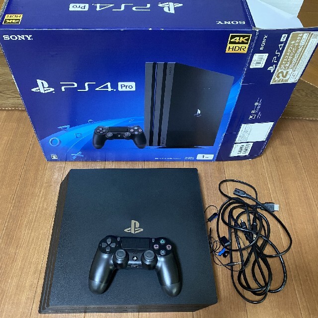 PS4 pro本体 CUH-7200B 1TB Jet Black エンタメ/ホビー ゲームソフト 