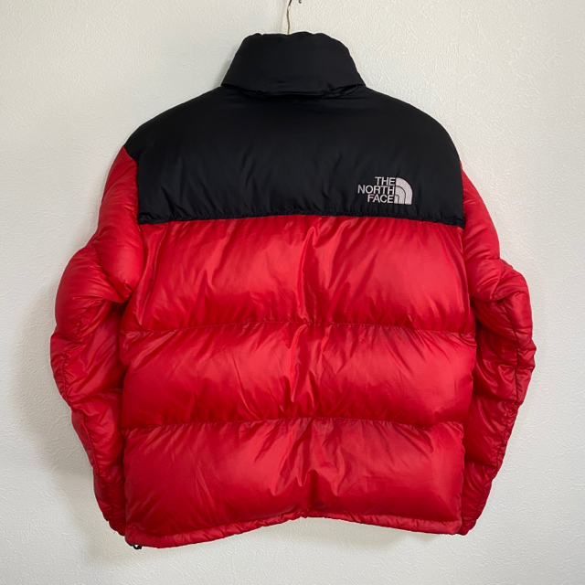 美品 人気カラー THE NORTH FACE ヌプシ ダウン メンズS レッド