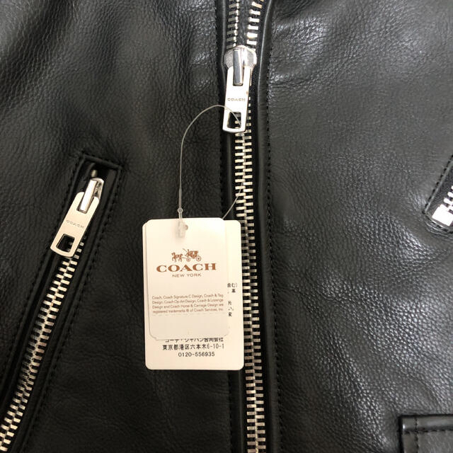 COACH(コーチ)の12日支払いのみ受付　定価186840円 新品未使用　COACH ライダース メンズのジャケット/アウター(ライダースジャケット)の商品写真