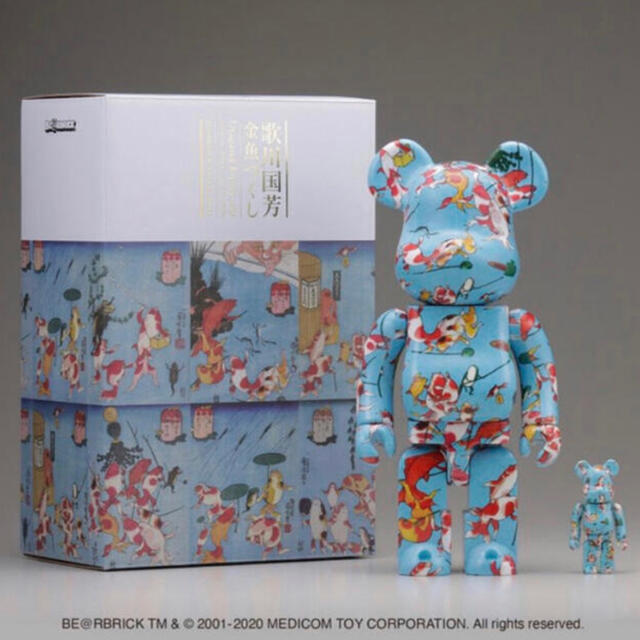 BE@RBRICK 歌川国芳「金魚づくし」 100% ＆ 400%-