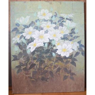 作品名 「桔梗」 岩絵の具 日本画 】東山魁夷の流派