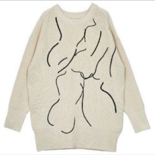 アメリヴィンテージ(Ameri VINTAGE)の新品タグ付き アメリヴィンテージ NUDE LINE KNIT(ニット/セーター)