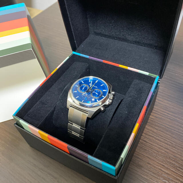 ポールスミス メンズ 腕時計 新品ファイナルアイズ クロノグラフ ブルー | フリマアプリ ラクマ