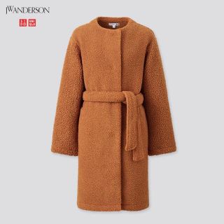 ユニクロ(UNIQLO)の新品未使用　ユニクロJW ANDERSON XL ボアフリースノーカラーコート(ロングコート)