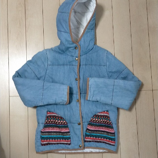デニム 中綿 ジャケット レディースのジャケット/アウター(Gジャン/デニムジャケット)の商品写真