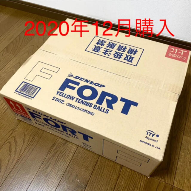 【新品・未使用】30缶(60球) ダンロップ フォート FORT テニスボール