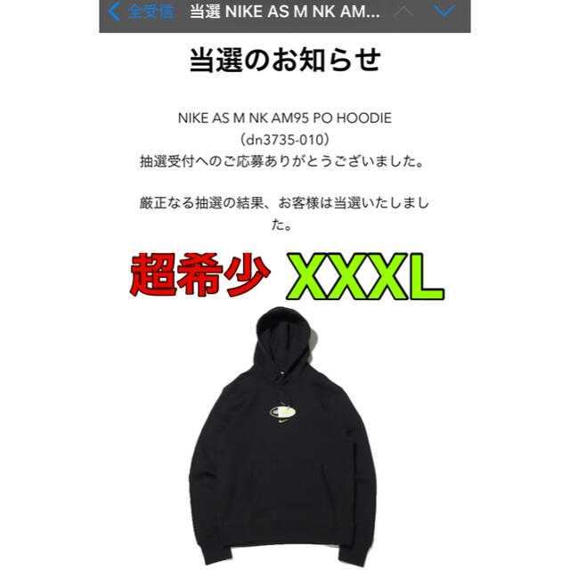 atmos NIKE AS M NK AM95 PO HOODIE