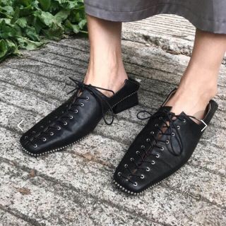 アメリヴィンテージ(Ameri VINTAGE)の【AMERI】LACE UP LOAFER パンプス(ローファー/革靴)