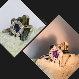 専用JQ211★高級 アレキサンドライト0.36ct K18WG ヘッド ソ付