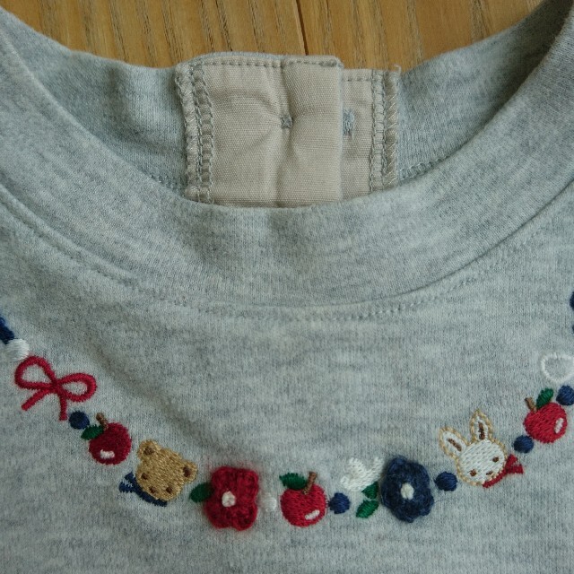 familiar - 専用 familiar ネックレス刺繍ワンピース 80㎝の通販 by