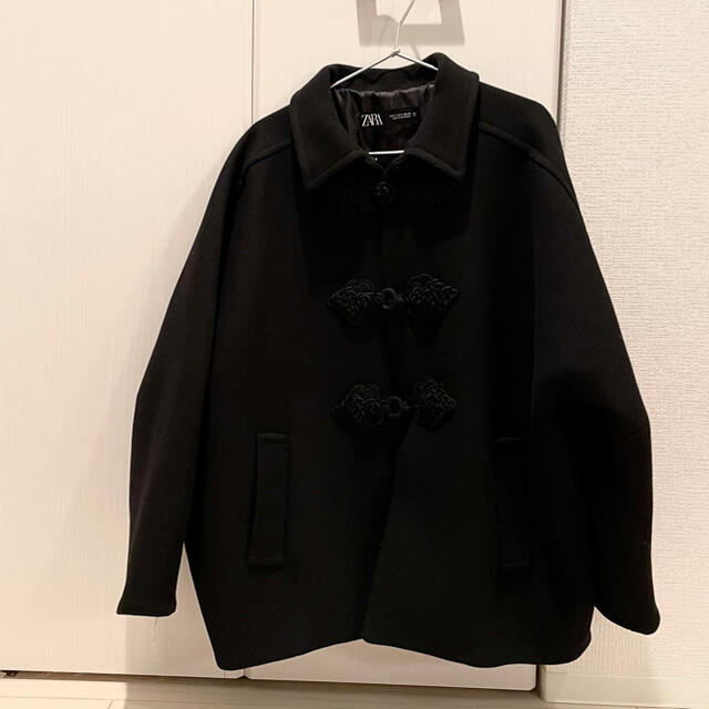 ZARA(ザラ)の【美品】ZARA ウール混トグルボタン留めコート レディースのジャケット/アウター(ピーコート)の商品写真