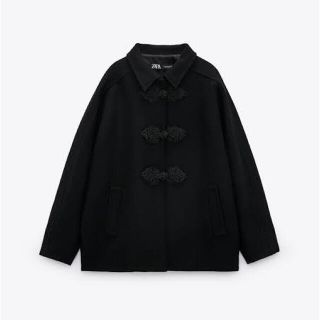 ザラ(ZARA)の【美品】ZARA ウール混トグルボタン留めコート(ピーコート)