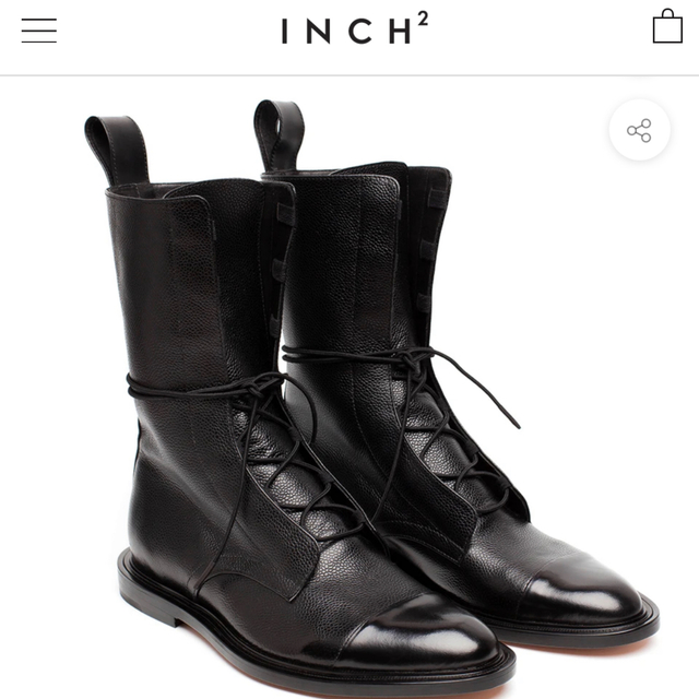 INCH2 Leather Brogue Boots レースアップブーツ 38 レディースの靴/シューズ(ブーツ)の商品写真