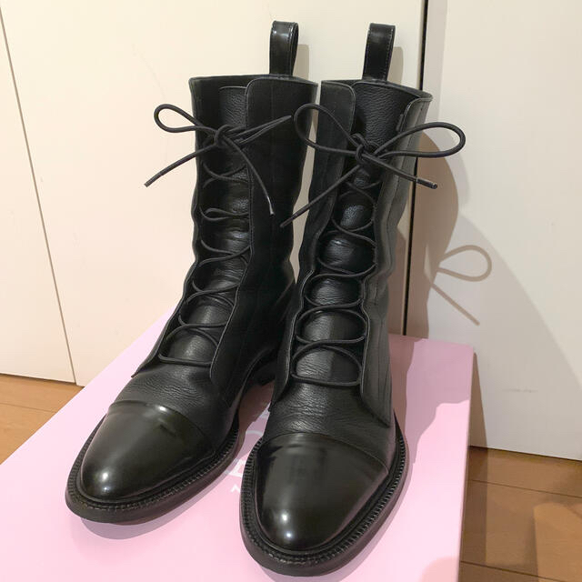 INCH2 Leather Brogue Boots レースアップブーツ 38 | www.jarussi.com.br