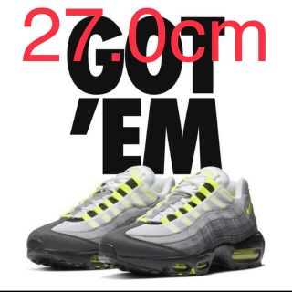 ナイキ(NIKE)の27.0 NIKE AIR MAX 95 OG NEON YELLOW 2020(スニーカー)