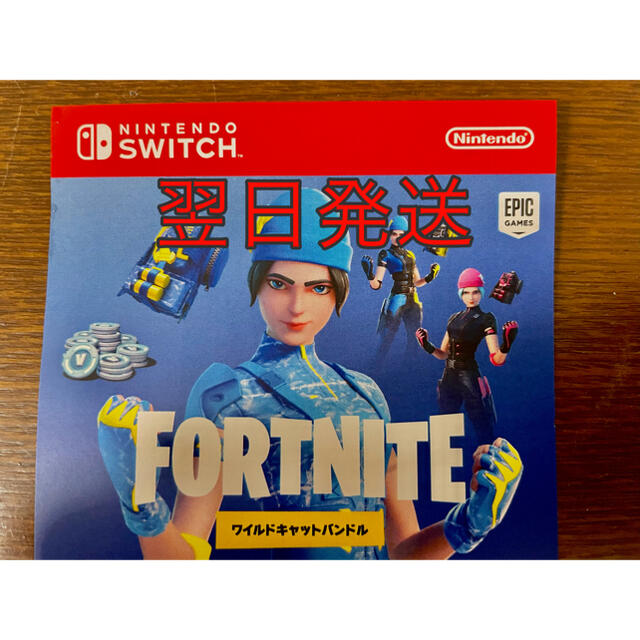 エンタメ/ホビーSwitch  フォートナイト   コードのみ  未使用 ダウンロード番号